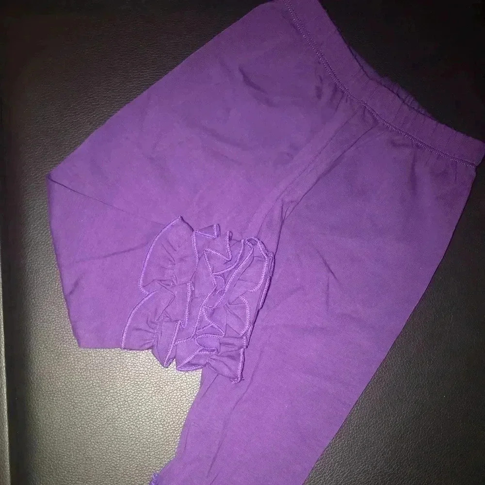 PURPLE TRIPLE RUFFLE PANTS 18 M BEAUTIFUL!